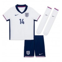 Camiseta Inglaterra Ezri Konsa #14 Primera Equipación Replica Eurocopa 2024 para niños mangas cortas (+ Pantalones cortos)